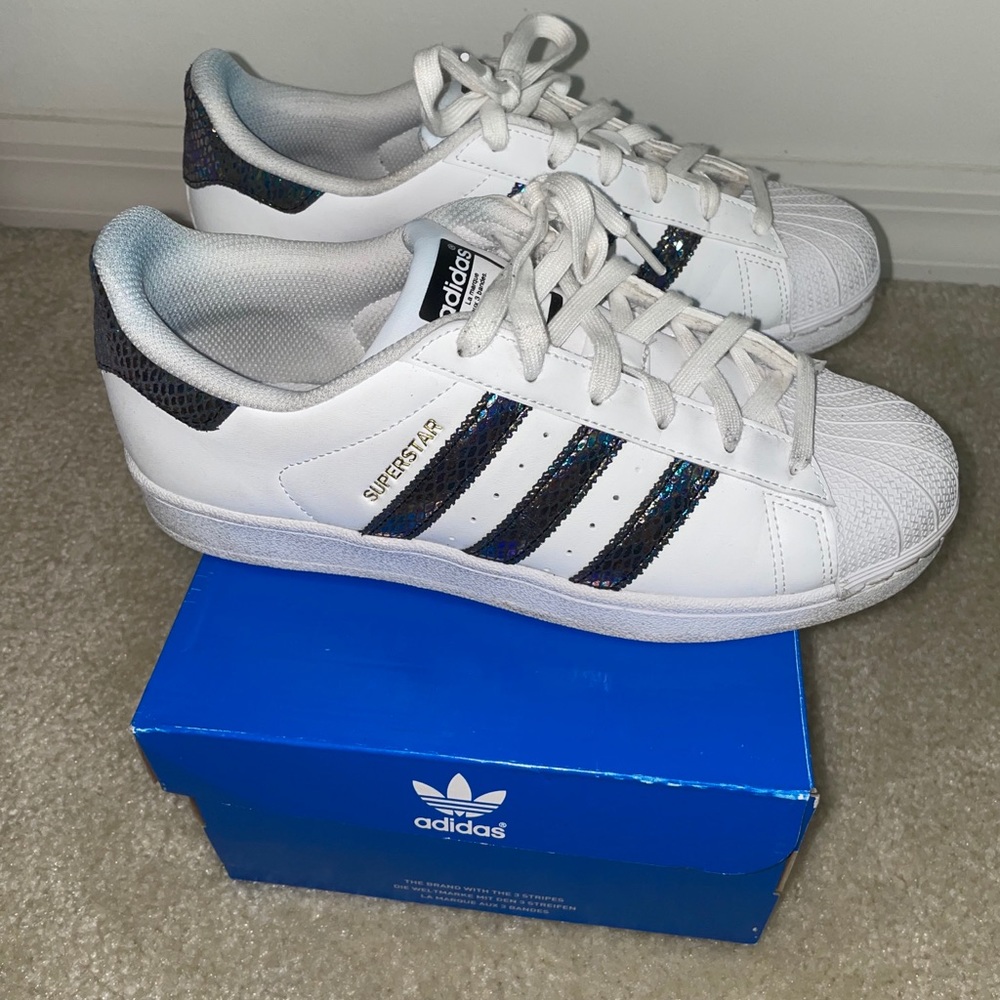 Adidas Superstar Metallic Snake Print Sneaker